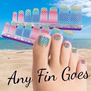 Color Street Pedicure Any Fin Goes Beach Vacation Spring Break